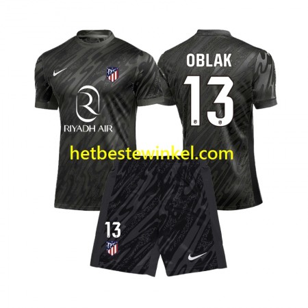 Atlético Madrid Jan Oblak 13 Voetbalshirts Doelman Kind Thuis 2024-25